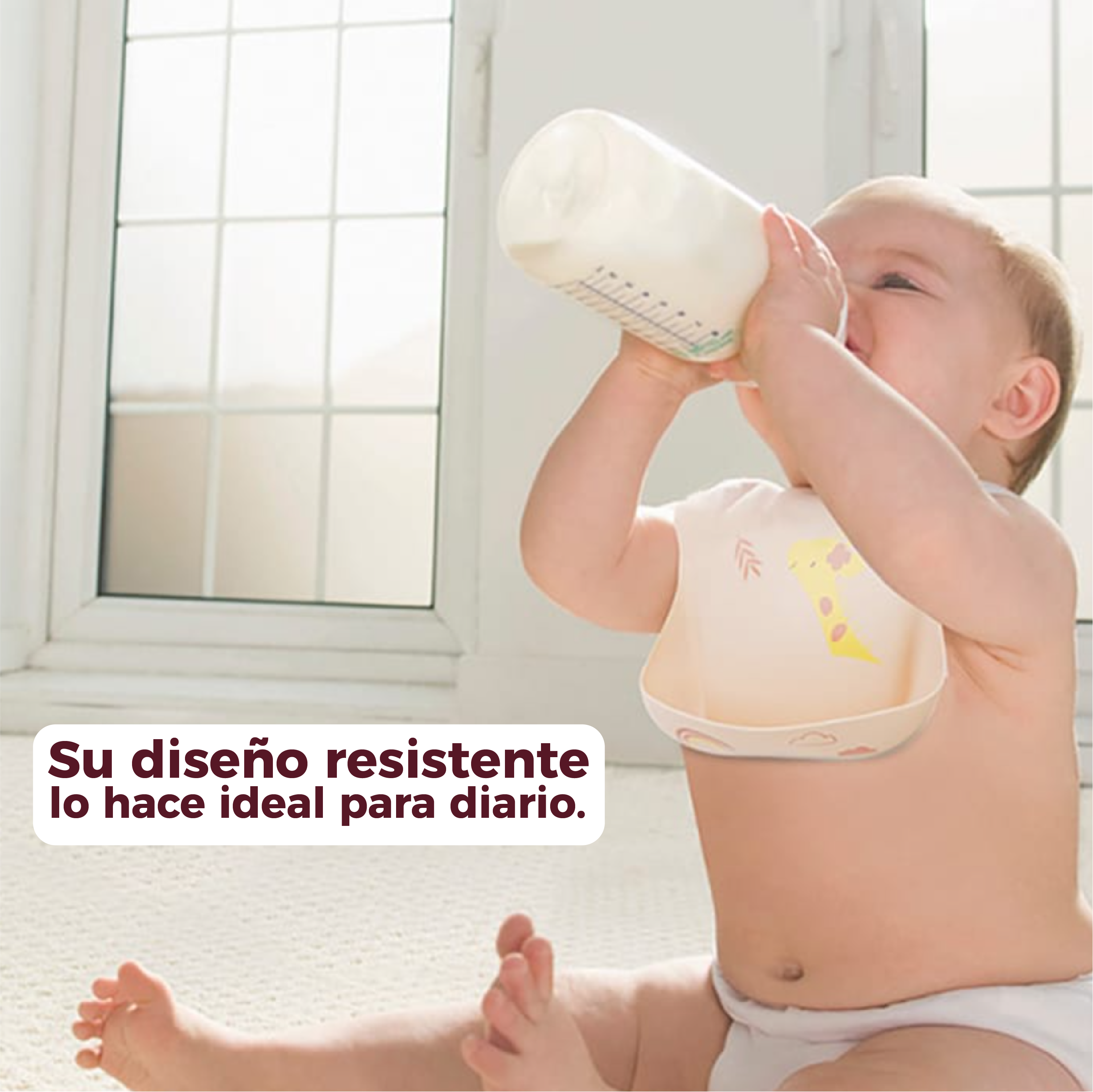 Babero de silicona para bebés