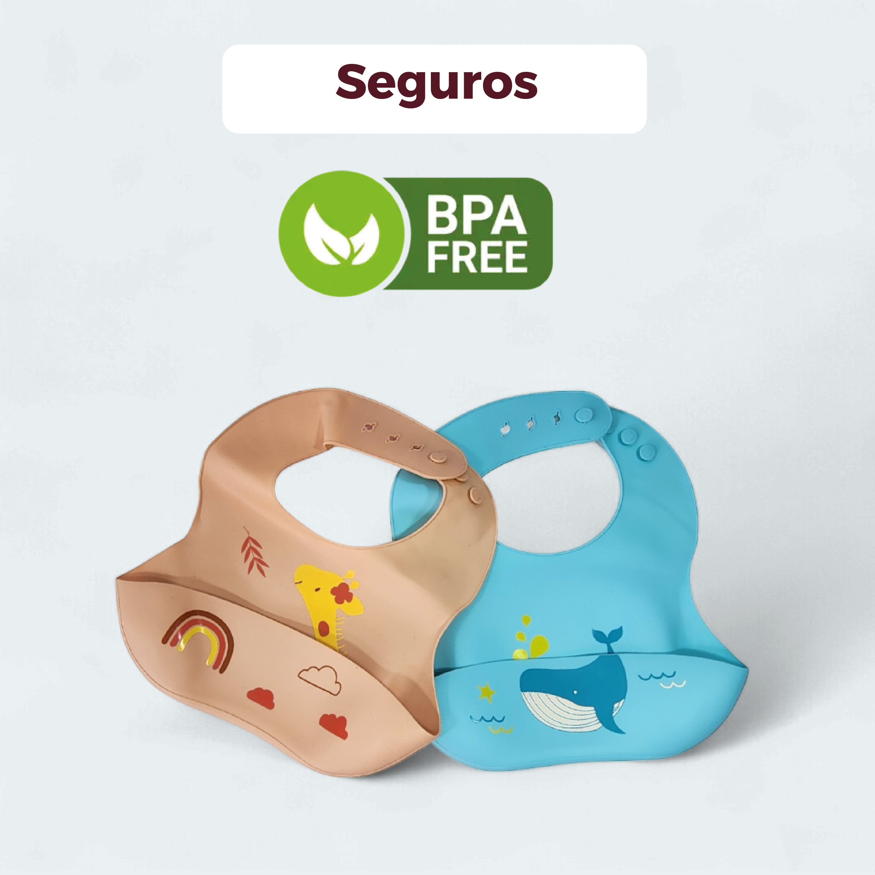 Babero de silicona para bebés